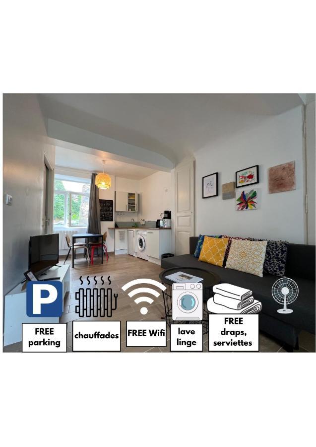 Tabi Appart ,Modern Chic Vs Free Parking,Wifi,Draps Apartment Thiers Exterior photo